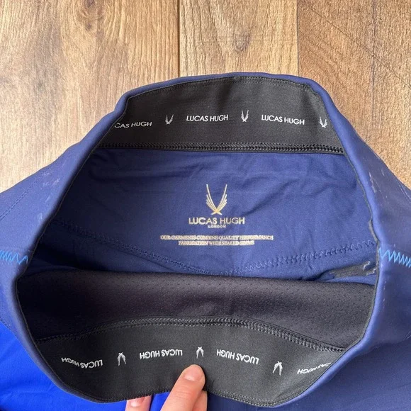 Lucas Hugh Leggings Colorblock Yoga Running‎ Training Womens Size Medium Blue - Picture 6 of 9